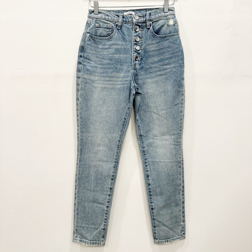 WeWoreWhat The Danielle w/Crystal Buttons Rigid Indigo Jeans Size 27